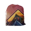 The Rainbow Bridge of a Thousand Fractal Colors Drawstring Pouches (Extra Large) View2