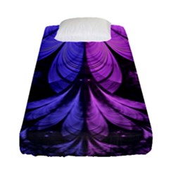 Beautiful Lilac Fractal Feathers Of The Starling Fitted Sheet (single Size) by jayaprime