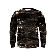 Lake Water Wave Mirroring Texture Kids  Sweatshirt by BangZart