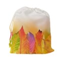 Autumn Leaves Colorful Fall Foliage Drawstring Pouches (XXL) View2