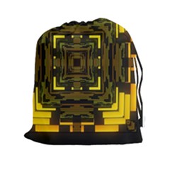 Abstract Glow Kaleidoscopic Light Drawstring Pouches (xxl) by BangZart