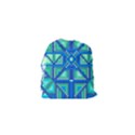 Grid Geometric Pattern Colorful Drawstring Pouches (XS)  View2