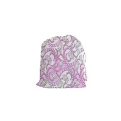 Floral Pattern Background Drawstring Pouches (xs)  by BangZart