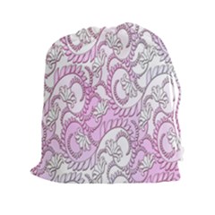 Floral Pattern Background Drawstring Pouches (xxl) by BangZart