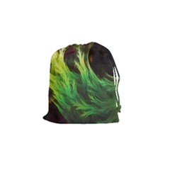 A Seaweed s Deepdream Of Faded Fractal Fall Colors Drawstring Pouches (small)  by jayaprime