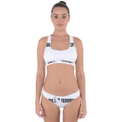 Bull Terrier  Cross Back Hipster Bikini Set by Valentinaart