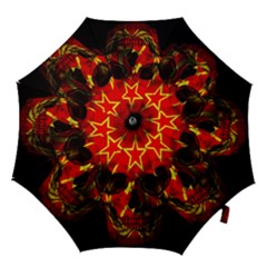 Russian Flag Skull Hook Handle Umbrellas (small) by Valentinaart
