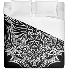Tattoo Tribal Owl Duvet Cover (king Size) by Valentinaart
