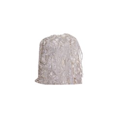 Off White Lace Pattern Drawstring Pouches (xs)  by paulaoliveiradesign