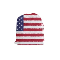 Flag Of The United States America Drawstring Pouches (medium)  by paulaoliveiradesign