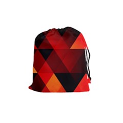 Abstract Triangle Wallpaper Drawstring Pouches (medium)  by BangZart