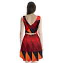 Abstract Triangle Wallpaper Split Back Mini Dress  View2