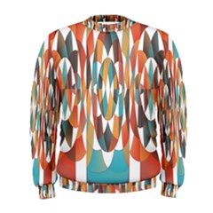 Colorful Geometric Abstract Men s Sweatshirt by linceazul