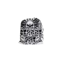 Tattoo Tribal Street Art Drawstring Pouches (xs)  by Valentinaart