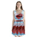 Heart In Ice Cube Split Back Mini Dress  View1