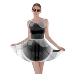 White Washing Machine Skater Dress by BangZart