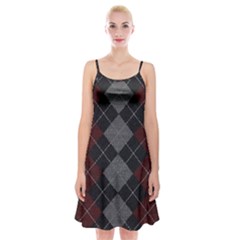 Wool Texture With Great Pattern Spaghetti Strap Velvet Dress by BangZart
