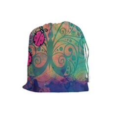Background Colorful Bugs Drawstring Pouches (large)  by BangZart