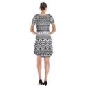 Aztec Pattern Design Short Sleeve V-neck Flare Dress View2