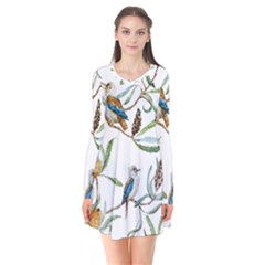 Australian Kookaburra Bird Pattern Flare Dress by BangZart