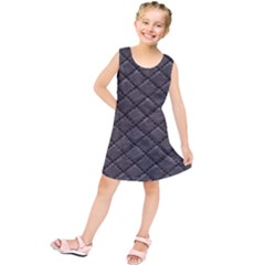 Seamless Leather Texture Pattern Kids  Tunic Dress by BangZart