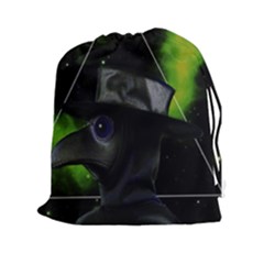 Bird-man  Drawstring Pouches (xxl) by Valentinaart