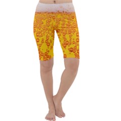 Beer Alcohol Drink Drinks Cropped Leggings  by BangZart
