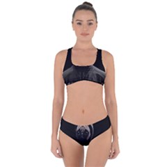 Gangsta Pug Criss Cross Bikini Set by Valentinaart