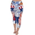 Independence Day United States Of America Capri Winter Leggings  View4