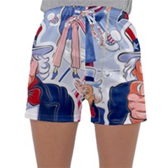 Independence Day United States Of America Sleepwear Shorts by BangZart