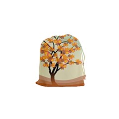Branches Field Flora Forest Fruits Drawstring Pouches (xs)  by Nexatart