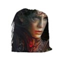 Digital Fantasy Girl Art Drawstring Pouches (Extra Large) View2