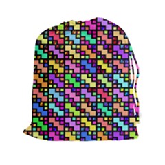 80sblox Drawstring Pouches (xxl) by designsbyamerianna