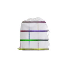 Blurred Lines Drawstring Pouches (small)  by designsbyamerianna