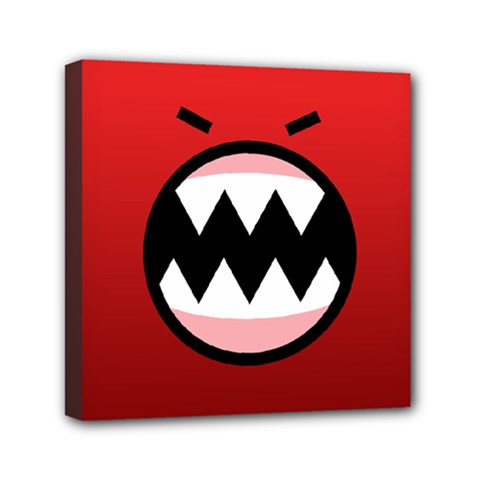 Funny Angry Mini Canvas 6  X 6  by BangZart