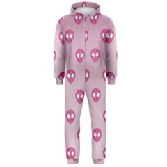 Alien Pattern Pink Hooded Jumpsuit (men)  by BangZart
