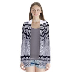 Tiger Head Drape Collar Cardigan by BangZart
