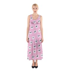 Girly Girlie Punk Skull Sleeveless Maxi Dress by BangZart
