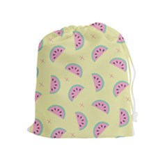 Watermelon Wallpapers  Creative Illustration And Patterns Drawstring Pouches (extra Large) by BangZart