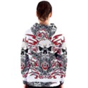 Skull tribal Women s Zipper Hoodie View2