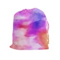 Colorful Abstract pink and purple pattern Drawstring Pouches (Extra Large) View1