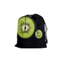Kiwi bicycle  Drawstring Pouches (Medium)  View1
