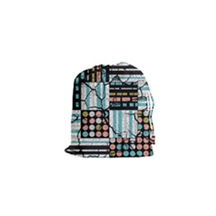 Distressed Pattern Drawstring Pouches (xs)  by linceazul