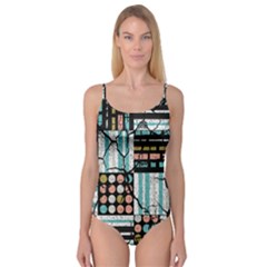 Distressed Pattern Camisole Leotard  by linceazul