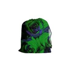 Roses Vi Drawstring Pouches (small)  by markiart