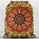 Fractal Mandala Abstract Pattern Drawstring Bag (Large) View2