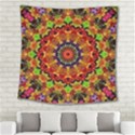 Fractal Mandala Abstract Pattern Square Tapestry (Large) View2