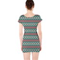 Ethnic Geometric Pattern Short Sleeve Bodycon Dress View2