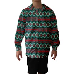 Ethnic Geometric Pattern Hooded Wind Breaker (kids) by linceazul