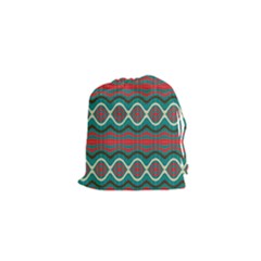 Ethnic Geometric Pattern Drawstring Pouches (xs)  by linceazul
